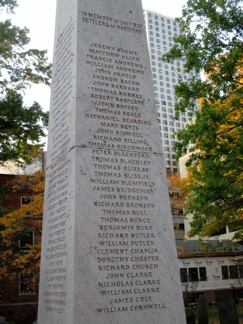 Memorial to the first settlers of Hartford